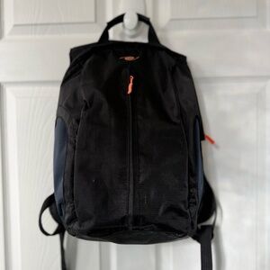 Everki Backpack Large Black Orange Laptop‎ Compartment Zipper Pockets Durable